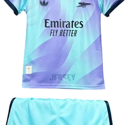 camiseta arsenal 2024 versión infantil tercera