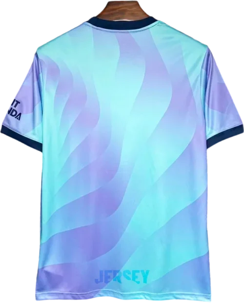 camiseta arsenal 2024 tercera reverso