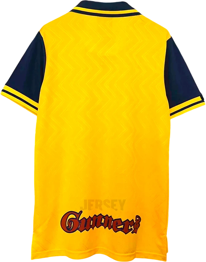 camiseta arsenal 1996 97 visitante reverso