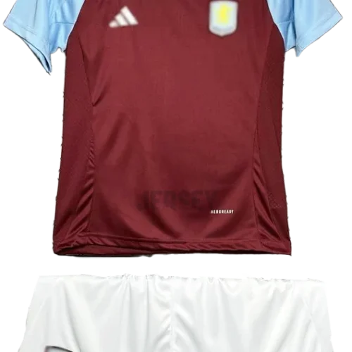 camiseta aston villa 2024 25 versión infantil