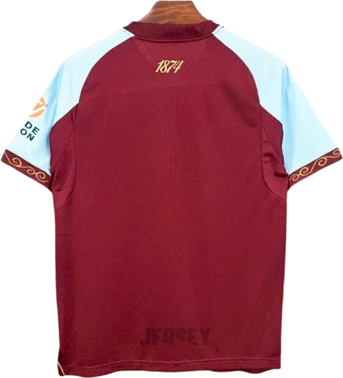 camiseta aston villa 2025 26 reverso