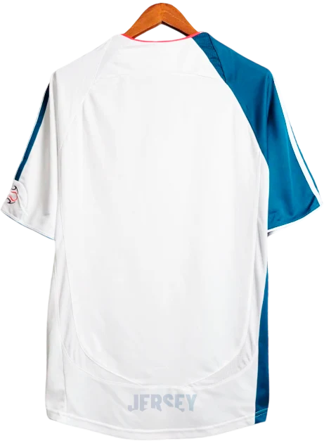 Camiseta Liverpool 2006 07 visitante reverso