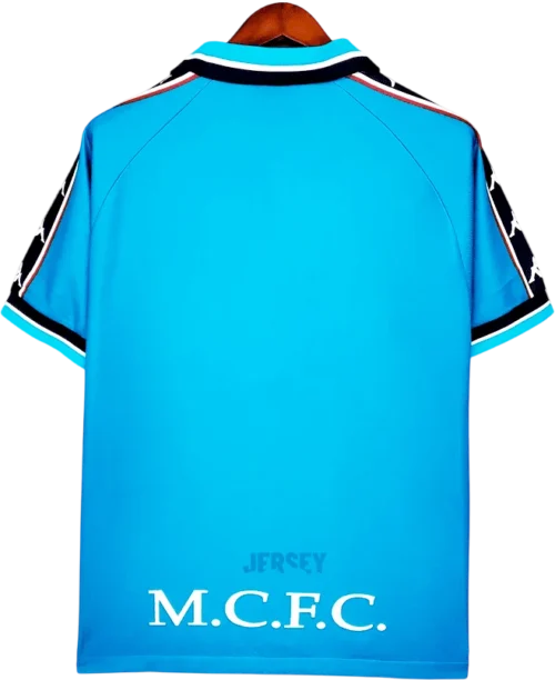 Camiseta manchester city 1997 99 reverso