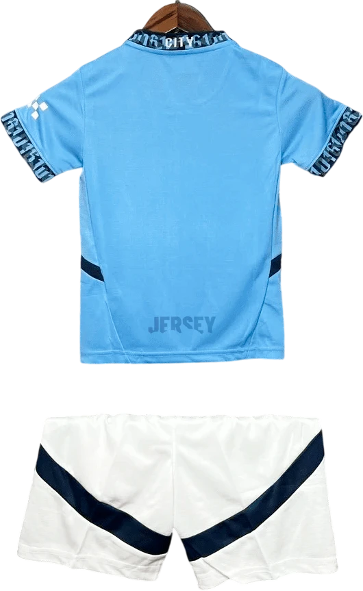 Camiseta manchester city 2024 25 versión infantil reverso