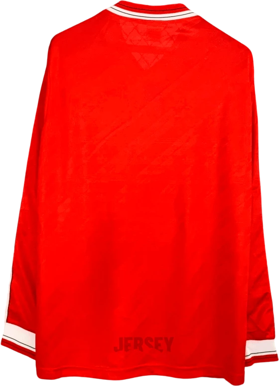 Camiseta manchester united 1986 88 reverso