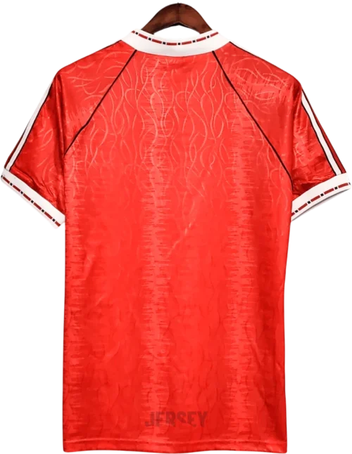 Camiseta manchester united 1990 92 reverso