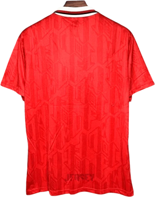 Camiseta manchester united 1992 94 reverso