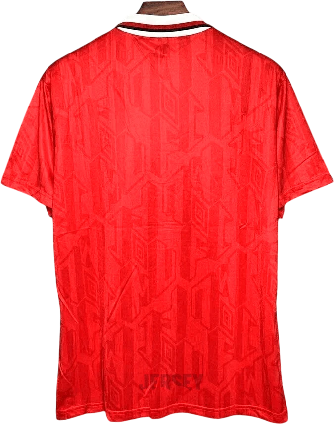 Camiseta manchester united 1992 94 reverso