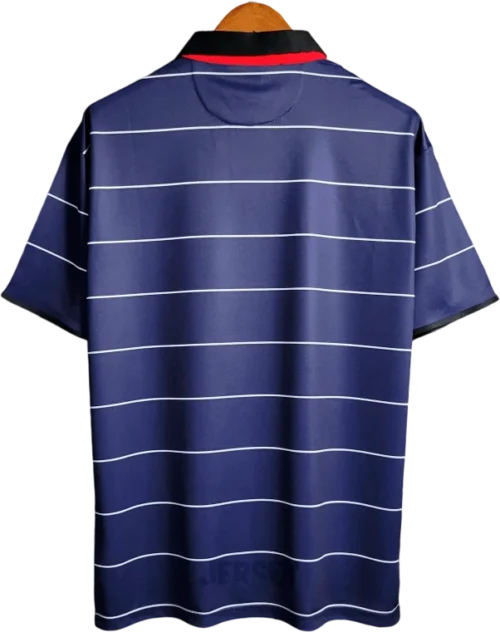 Camiseta manchester united 1999 00 visitante reverso