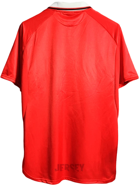 Camiseta manchester united 1999 00 reverso