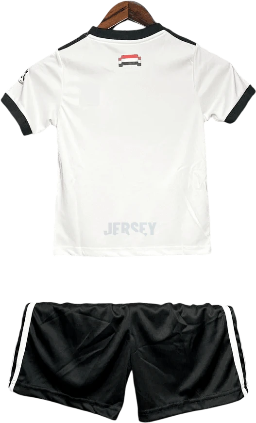 camiseta manchester united 2024 25 versión infantil tercera reverso