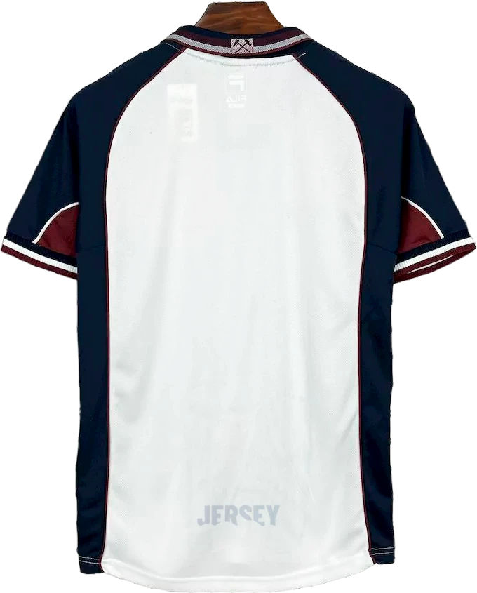 Camiseta West Ham 1999 01 visitante reverso