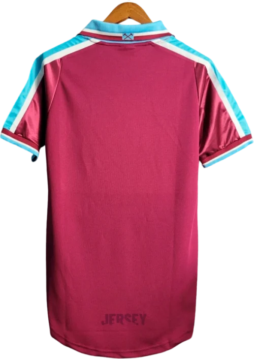 Camiseta West Ham 1999 01 reverso