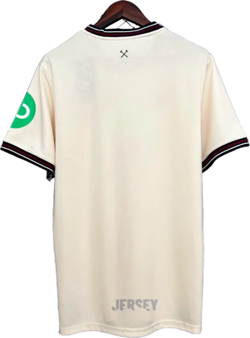 Camiseta West Ham 2025 26 visitante reverso
