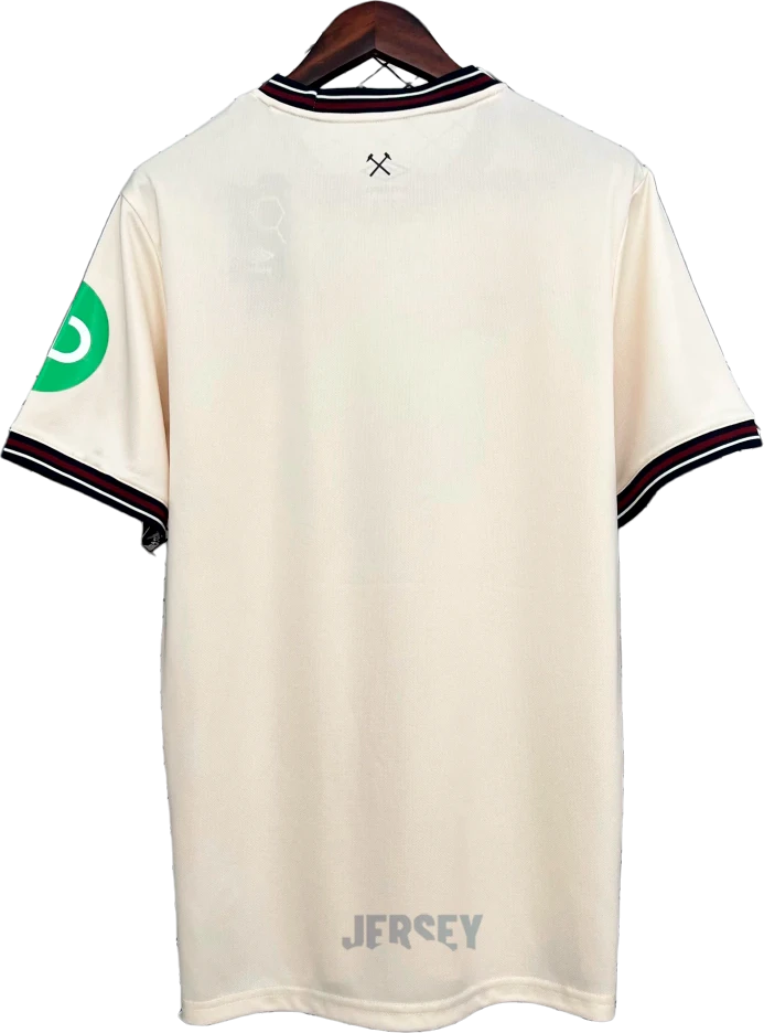 Camiseta West Ham 2025 26 visitante reverso