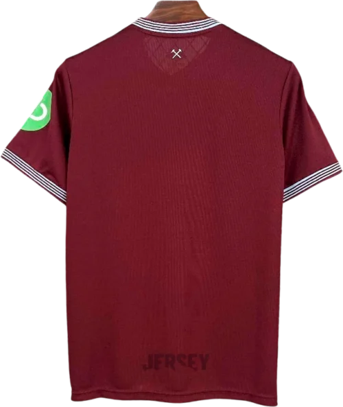 Camiseta West Ham 2025 26 reverso