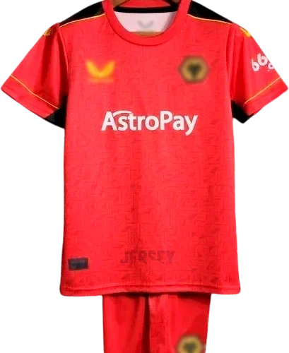 Camiseta Wolves 2023 24 versión infantil visitante