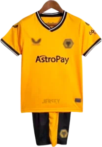 Camiseta Wolves 2023-24 Versión Infantil Local