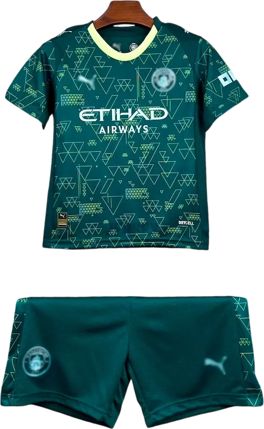 Camiseta Manchester City 2025-26 Versión Infantil Cuarta