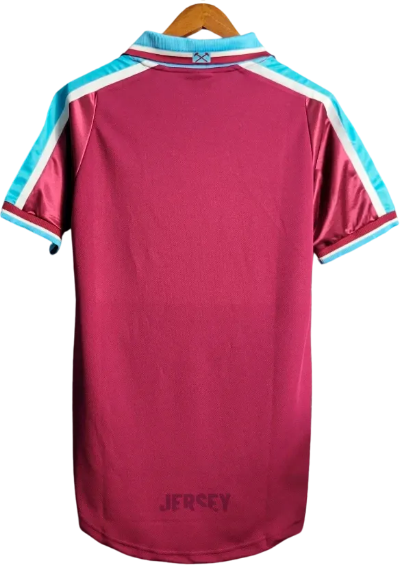 Camiseta West Ham 1999 01 reverso