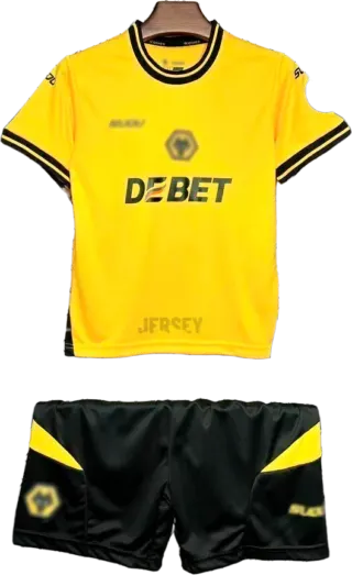Camiseta Wolves 2024-25 Versión Infantil Local
