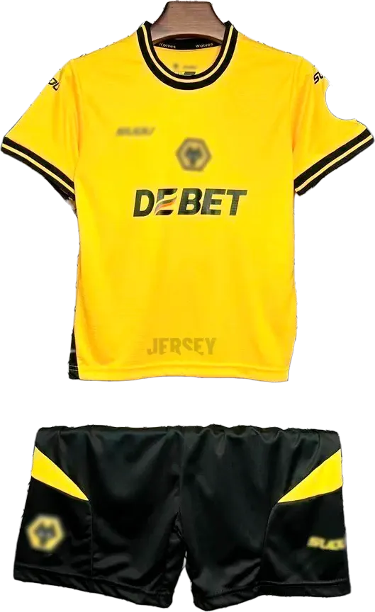 Camiseta Wolves 2024-25 Versión Infantil Local