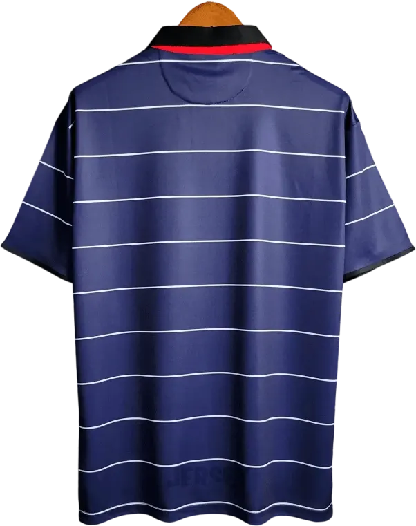 Camiseta manchester united 1999 00 visitante reverso