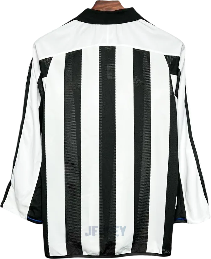 Camiseta New Castle 2003 05 manga larga local reverso