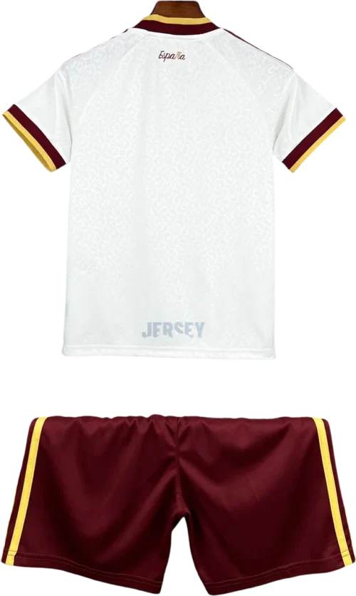 camiseta España 2026 visitante versión infantil reverso