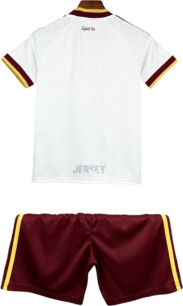 camiseta España 2026 visitante versión infantil reverso