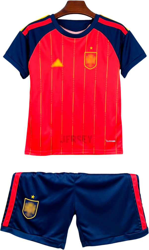 camiseta España 2026 versión infantil local