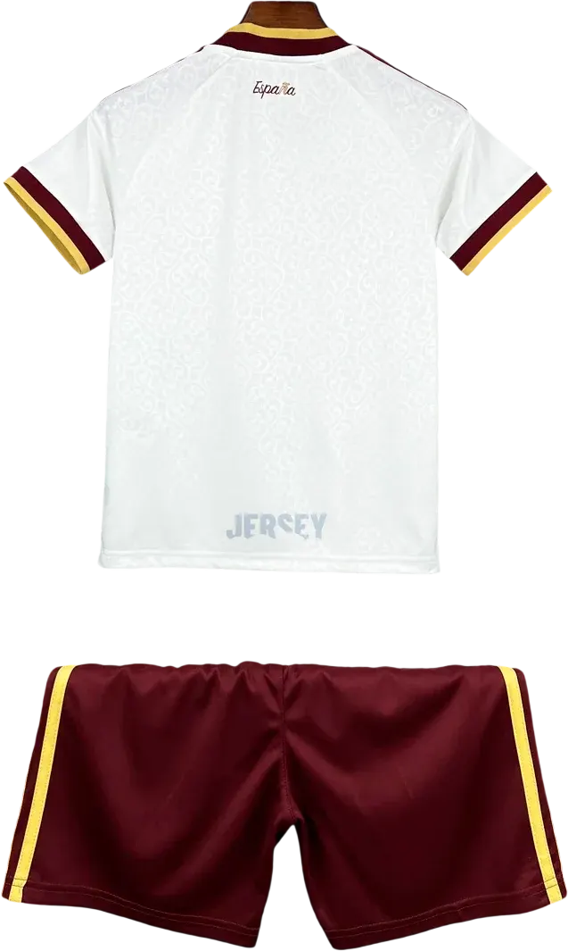 camiseta España 2026 visitante versión infantil reverso