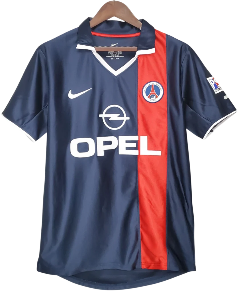 Camiseta retro del Psg 2001-02 de Ronaldinho con el dorsal 21