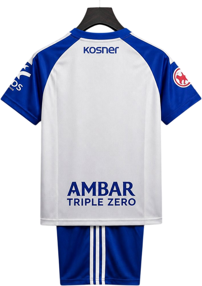 camiseta retro real zaragoza 2026-27 local versión infantil reverso