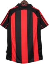 Camiseta AC Milan 2001-02 Local — Espalda