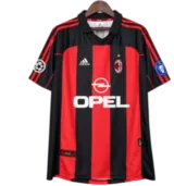 Camiseta AC Milan 2000-01 Local — Frente