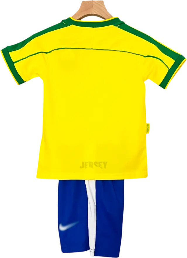 Camiseta Brasil 1998 Versión Infantil Local — Espalda
