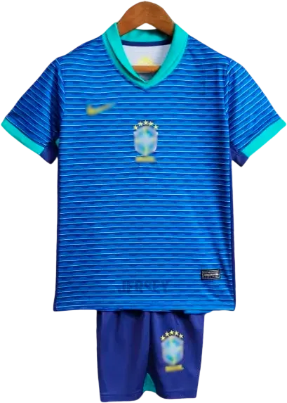 Camiseta Brasil 2024 Versión Infantil Visitante