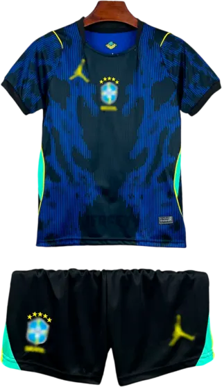 Camiseta Brasil 2026 Versión Infantil Visitante