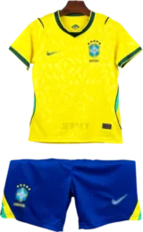 Camiseta Brasil 2026 Versión Infantil Local — Frente