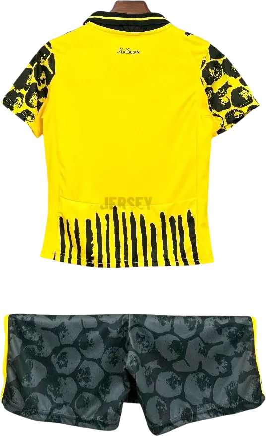 Camiseta Borussia Dortmund 2025-2026 Versión Infantil Local Mundial de Clubes — Espalda