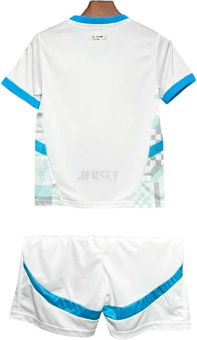 Camiseta Olympique Marseille 2024-2025 Versión Infantil Local — Espalda