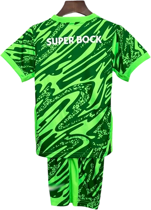 Camiseta Sporting CP 2025-2026 Versión Infantil Visitante Portero — Espalda