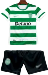 Camiseta Sporting CP 2025-2026 Versión Infantil Local — Frente