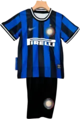 Camiseta Inter de Milan 2009-2010 Versión Infantil Local — Frente