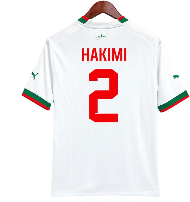 Camiseta Morocco 2022 Visitante — Espalda