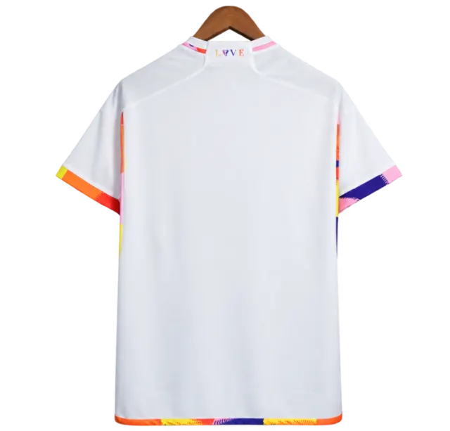 Camiseta Belgium 2022 Visitante — Espalda