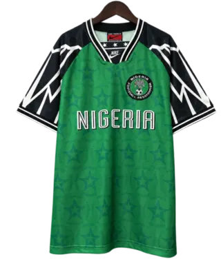 Camiseta Nigeria 1994-95 Local — Mangas negras