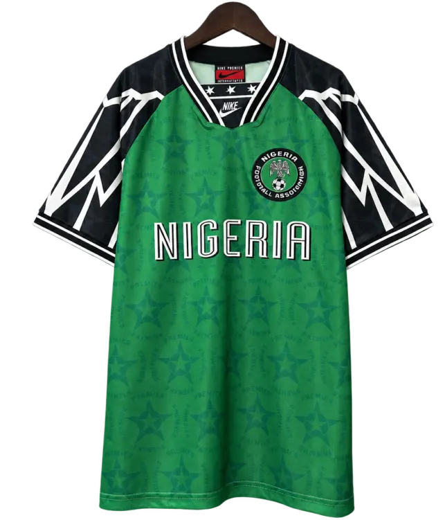 Camiseta Nigeria 1994-95 Local — Mangas negras