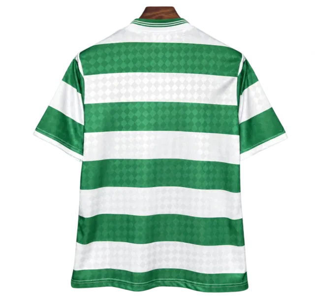 Camiseta Celtic 1987-88 Local — Cuello redondo — Espalda